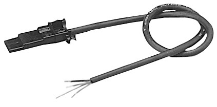 Somfy LT Anschlusskabel (4-adrig) mit HiPro-Antriebsstecker, 3 m schwarz