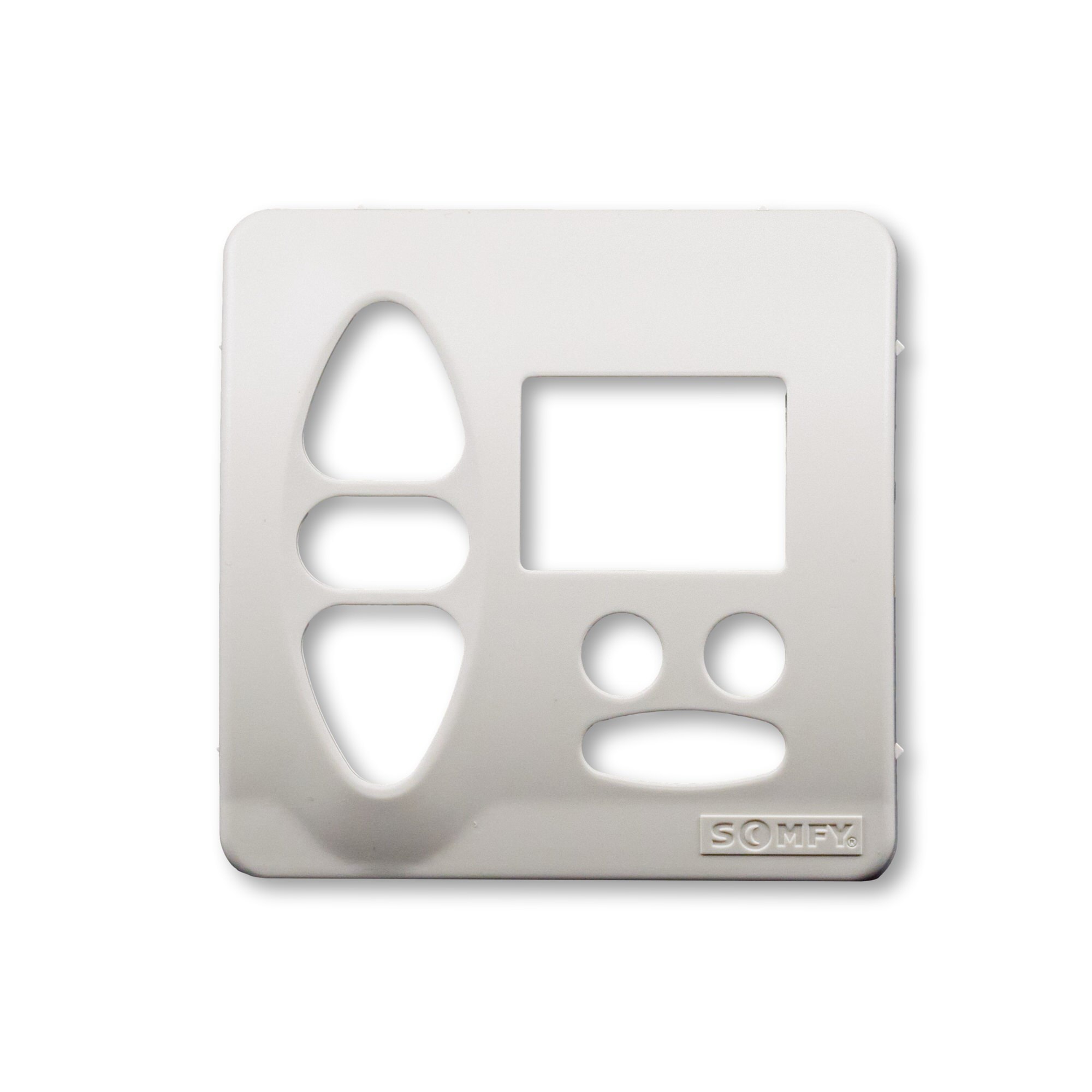 Somfy Abdeckplatte für Chronis Uno Smart / Easy - A-CD, cremeweiß matt